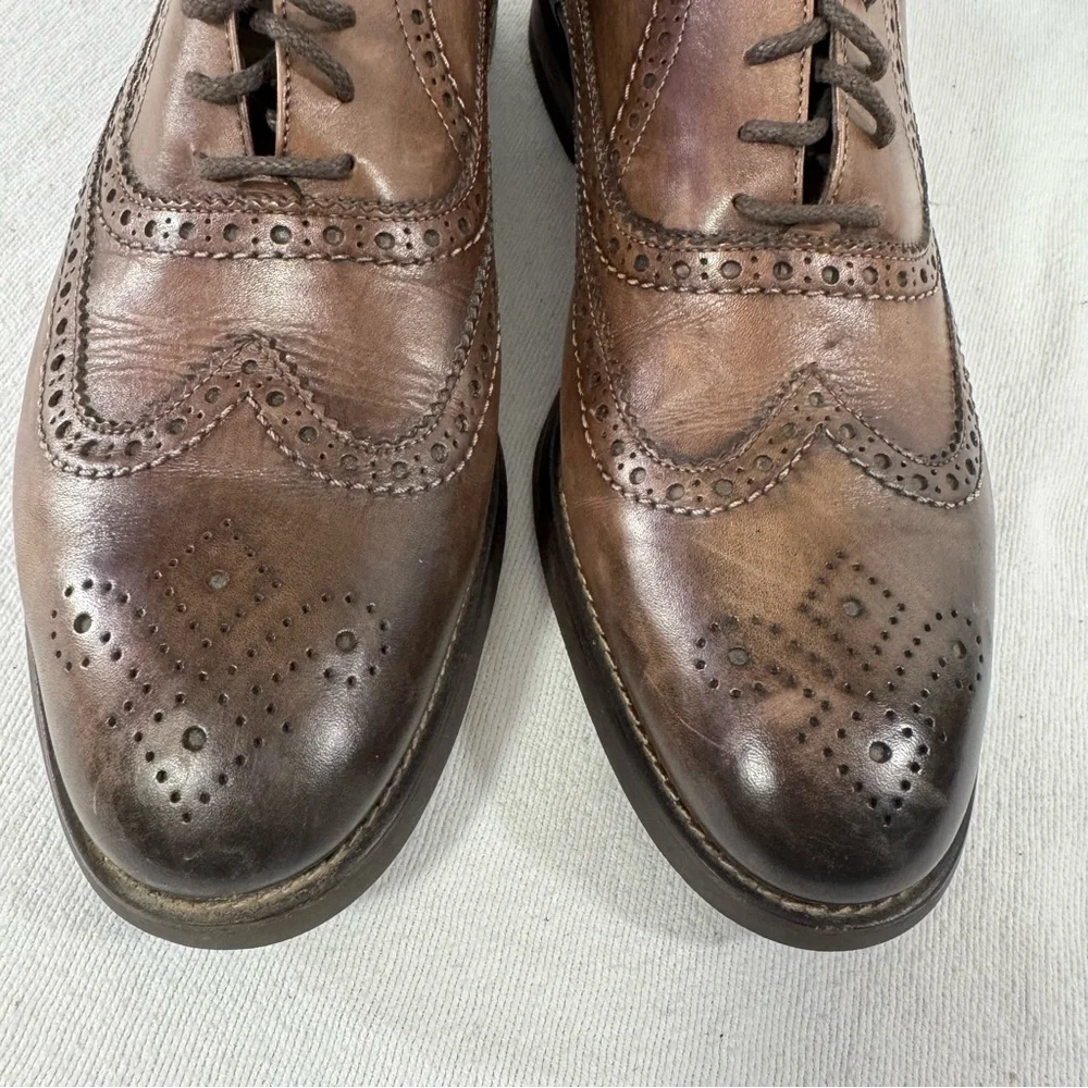 Clarks Mens‎ Size 11 Brown Leather Oxford Dress Shoes Lace Up Casual